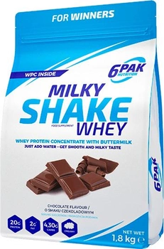 Білкова добавка 6PAK Milky Shake Whey 1800 г Шоколад (5902811802321)