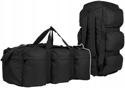 Тактичний Рюкзак-Сумка 2в1 Mil-Tec Combat Duffle Bag Tap 98л 85 x 34 x 29 см black 13846002