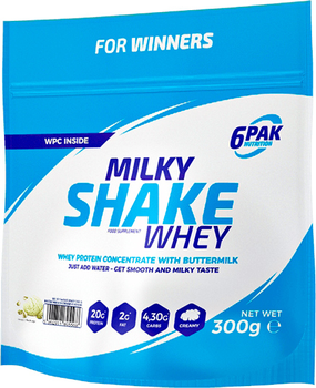 Odżywka białkowa 6PAK Milky Shake Whey 300 g Pistachio Ice Cream (5902811805568)
