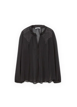 Блуза Mango XS Черный 73010037_20