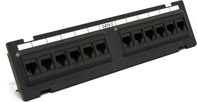 Патч-панель EPNew 12xRJ-45 UTP CAT6 Черная (6PP89-120BK)