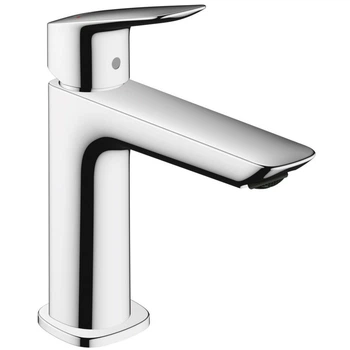 Смеситель для умывальника Hansgrohe Logis 110 с донным клапаном push-open, 17,7х12,1 см, Хром (71252000)