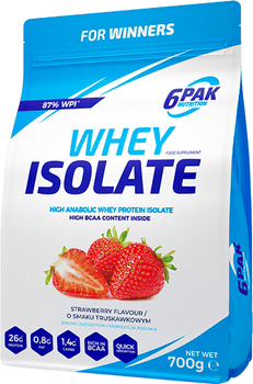 Протеїн 6PAK Whey Isolate 700 г Полуниця (5906660531326)