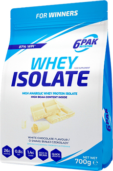 Протеїн 6PAK Whey Isolate 700 г Білий шоколад (5906660531388)