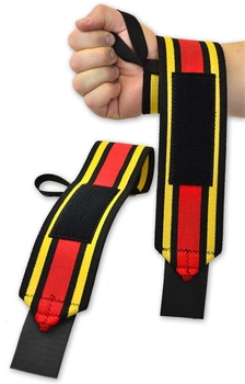 Кистевые бинты Titan Signature Gold Wrist Wraps 60 см красный-желтый