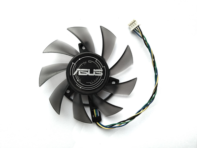 Вентилятор FirstD для видеокарты ASUS (orgnl) 75 мм 4-pin FD8015U12S (FD8015U12D PLA08015S12HH T128015SU) (№354)