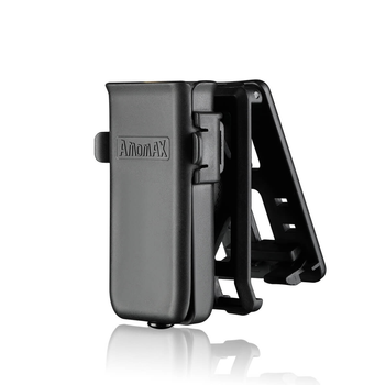 Одинарный полимерный подсумок (паучер) AMOMAX для магазина пистолета ПМ (Макаров), Glock, Форт, Beretta с вращением.