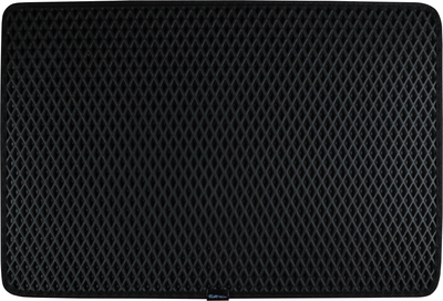 Придверный коврик EVAtech Home 50х80 см Черный с черным кантом (KD43333KC1RBB)