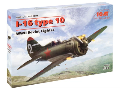 Сборная модель ICM I-16 type 10, Советский истребитель 2СВ 32004