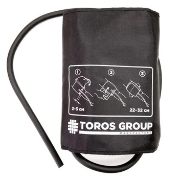 Манжета для автоматичних тонометрів для вимірювання артеріального тиску 22-32 см з 1 трубкою Торос-Груп 1012