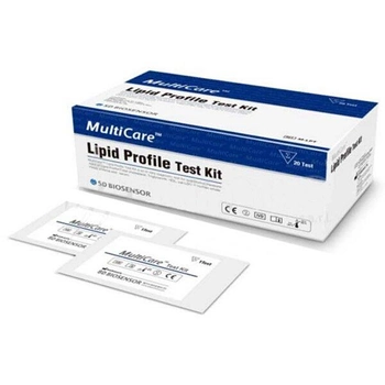 Тест-смужки для визначення ліпідного профілю MultiCare, 20 шт