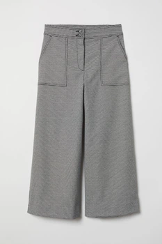 Кюлоты H&M 34 черно белый узор 212684758