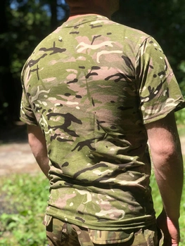 Тактическая футболка мультикам ВСУ хлопок 54 (XXL)