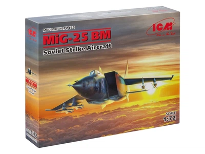 Сборная модель ICM МиГ-25 БМ, ударный самолет 72175