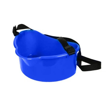 Кошик пластиковий для збору ягід з регульованим ременем 3.5 л Синій