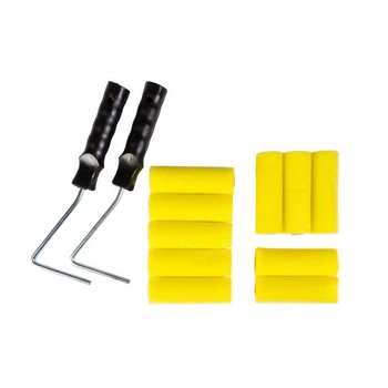 Набор малярный MASTERTOOL GM №10 - Валик поролоновый 100*36 мм 10 шт, 2 ручки (92-8110)