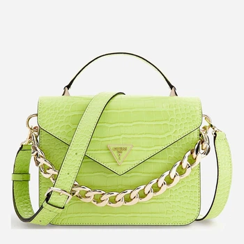 Сумка жіноча крос-боді GUESS RETOUR TOP HANDLE FLAP HWCG8664200-LIM Лаймова (800070292839)