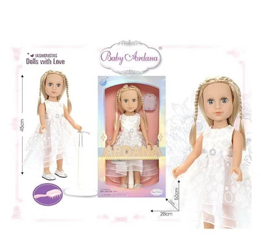 Кукла A 662 B (18/2) "Модница" аксессуары, 45 см