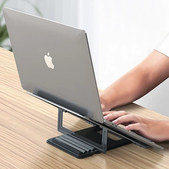 Подставка для ноутбука с регулировкой угла XO C78 Metal bracket For laptop (Алюминий,23-30°). Black