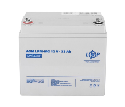 Аккумулятор мультигелевый LogicPower AGM LPM-MG 12V - 33 Ah для TESLA