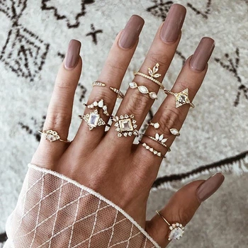 Набор колец из нержавеющей стали Bohemian Vintage 31 194