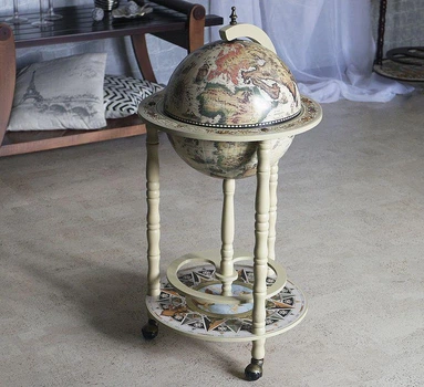 Глобус бар 480034 44×44×88 см слоновая кость Впечатление