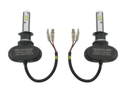 Яркие LED лампы Н-1. LED лампы H-1 12-24V 6000K 4000Lm. Тип охлаждения - радиатор. Пр-во Корея