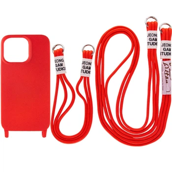 Противоударный Чехол TPU two straps California для Apple iPhone 13 Pro 6.1" /Red