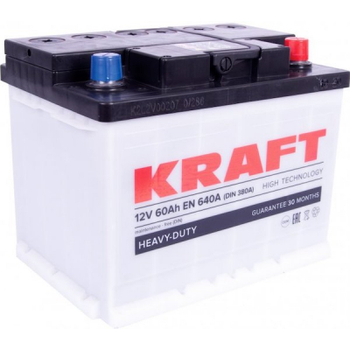 Аккумулятор автомобильный KRAFT 60Ah (76319)