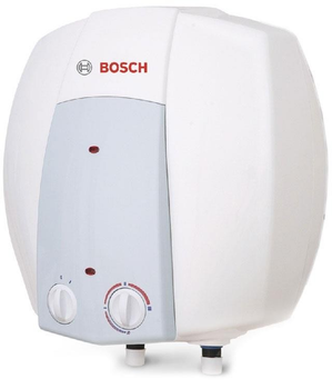 Водонагрівач електричний Bosch Tronic 2000 T Mini 015 B над мийкою