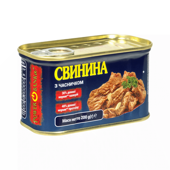 Свинина PowerBANKa з часничком 200 г