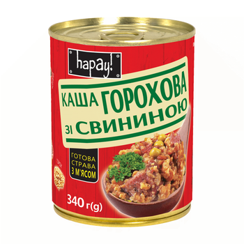 Каша горохова Hapay зі свининою 340 г