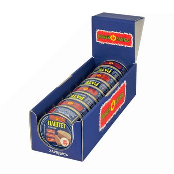 Паштет PowerBANKa з м'ясцем 800 г (8х100 г)