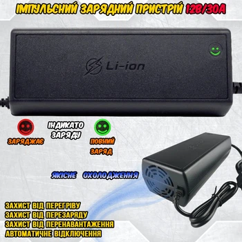 Зарядное устройство импульсное Elite LiIon-12V/30A для зарядки и восстановления аккумуляторов общего назначения