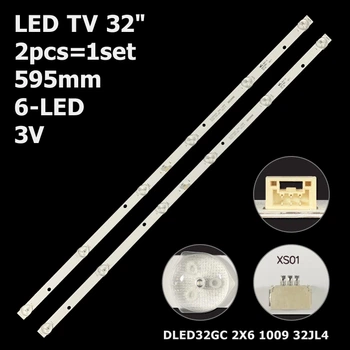LED підсвітка TV 32" DLED32GC 2X6 1009 32JL4 32CT5000AK L32A75FVBE BOEI320WX1 SHINEON 2D03590 2pcs=1set