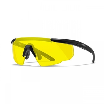 Защитные баллистические очки Wiley X X SABER ADVANCED желтый цвет линз Черный