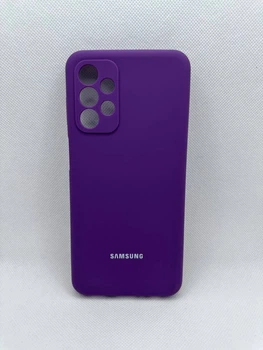 Чехол Silicone Cover Full для Samsung Galaxy A23 Фиолетовый Баклажан