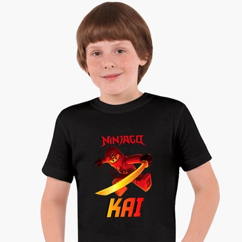 Детская футболка Лего Ниндзяго Кай (LEGO Ninjago Masters of Spinjitzu Kai) (25186-2639) 88-104 см Хлопок Черный