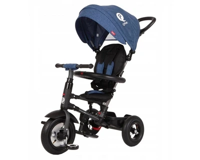 Велосипед складний триколісний дитячий Qplay RITO RUBBER, Blue