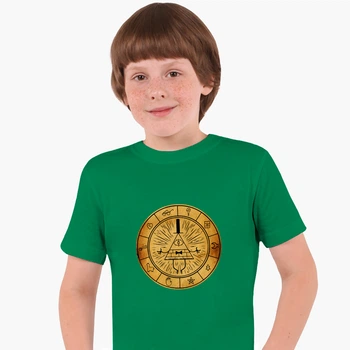 Дитяча футболка Гравіти Фолз Білл Шифр (Gravity Falls Bill Cipher) (25186-2627) 122-128 см Бавовна Зелений