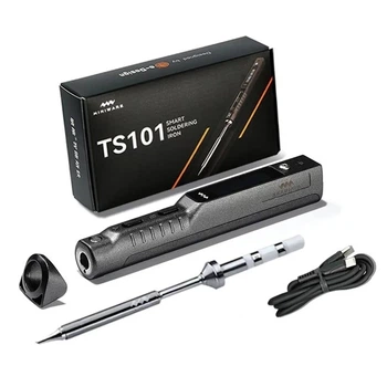 Паяльник Miniware TS101 Черный 65 Вт/USB Type-C с жалом BС2 и дисплеем