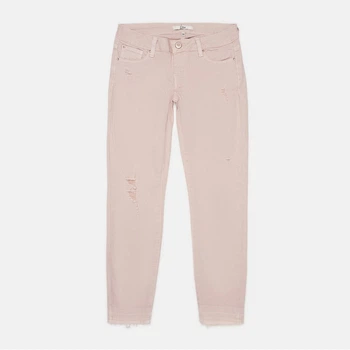 Джинси Slim Fit жіночі Dex 922857_дірка колена W24 Світло-рожеві (2000001388877)