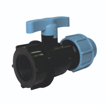 Кран компресійний SANTAN 25х3/4" в ПНД.