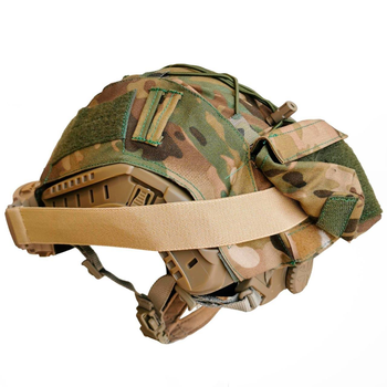 Кавер на шлем Чехол на каску FAST с подсумком Cordura IRR Мультикам (040101-1)
