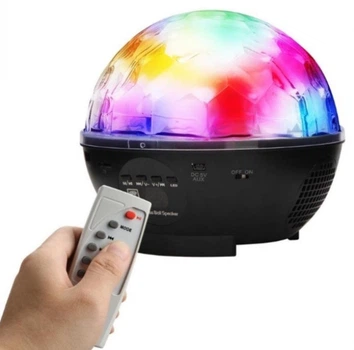 Аккумуляторный Bluetooth Диско шар с пультом управления DMX-512 Crystal Magic Черный