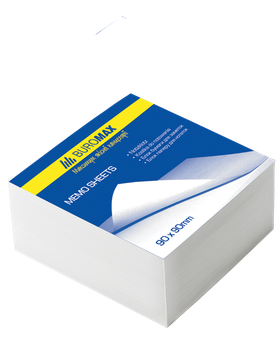 Папір для нотаток Buromax 80x80 мм 300 аркушів склеєний Білий (BM.2200)