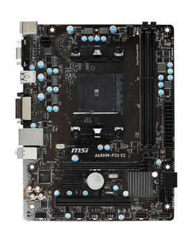 Материнская плата Socket FM2+ MSI A68HM-P33 V2 ( sFM2 / FM2+, DDR3, SATA 3, USB 3.0, AMD A68H ) Б/У