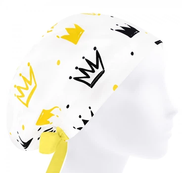 Медицинская шапочка женская HeadwearUniverse универсальная принт Корона