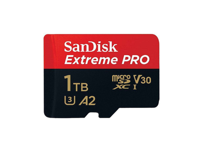 Карта памяти SanDisk microSDXC Extreme Pro 1 ТБ Class 10 UHS-I (U3) W-140MB/s R-200MB/s(SDSQXCD-1T00-GN6MA)