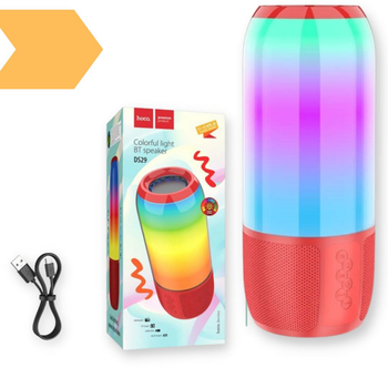 Портативная колонка Bluetooth Colorful light BT speaker XPRO DS29 красная (MAW-42421_866)
